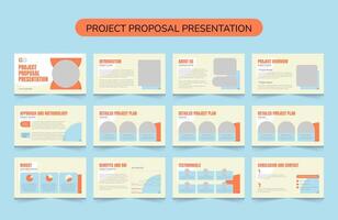 Vector minimalist presentation templates, Business Presentation Template Design or Business Slide