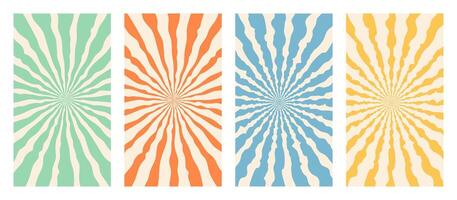 Groovy hippie 70s abstract background backgrounds-03 vector