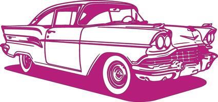 Vintage car vector