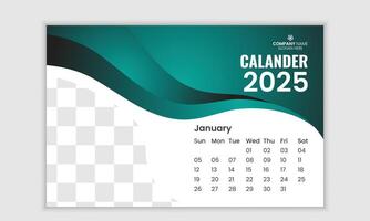 Corporate modern 2025 Vector Calander Template