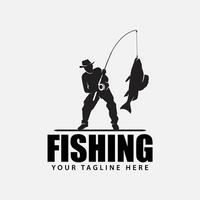 fishing club logo badge vector