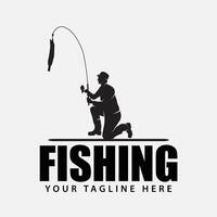 fishing club logo badge vector