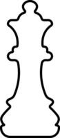 Chess icon in line. isolated on Chess piece, Checkmate. Pawn, Knight, Queen, Bishop, Horse, Rook, Strategy sports activity Smart board game elements vector for apps web