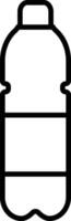 Plastic bottle icon in line style. isolated on design Plastic water bottle. Container water bottle sign vector for apps and website