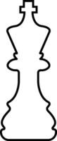 Chess icon in line. isolated on Chess piece, Checkmate. Pawn, Knight, Queen, Bishop, Horse, Rook, Strategy sports activity Smart board game elements vector for apps web