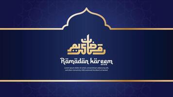 fondo de tarjeta de felicitación de ramadán kareem vector