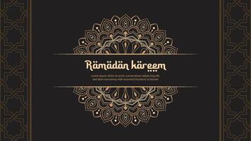 fondo de tarjeta de felicitación de ramadán kareem vector