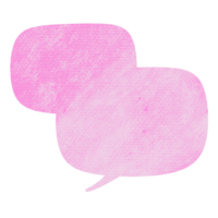 The pink chat bubble png image