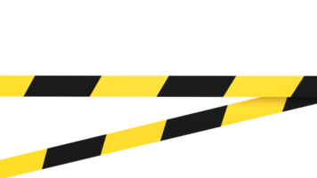 The do not cross line png image 3d rendering.