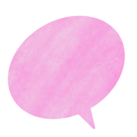 The pink chat bubble png image