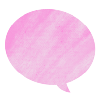 The pink chat bubble png image