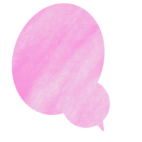 The pink chat bubble png image