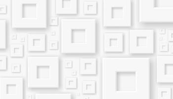 Square abstract white background. Modern minimalist square geometric background vector