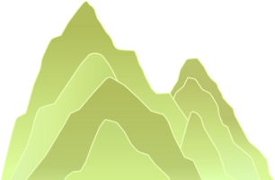 une vert Montagne png