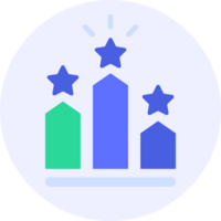 ranking podium modern icon illustration png