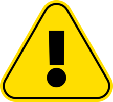 yellow warning sign icon png