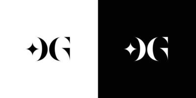 Unique and luxury  letter DG  initials logo design vector