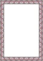 Decorative pattern frame with floral ornaments for cards and invitations vector
