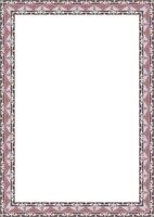 Decorative pattern frame with floral ornaments for cards and invitations vector