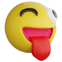 fräck emoji sida se ClipArt platt design ikon isolerat på transparent bakgrund, 3d framställa emoji och uttryckssymbol begrepp png