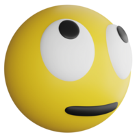 lista seu olhos emoji lado Visão clipart plano Projeto ícone isolado em transparente fundo, 3d render emoji e emoticon conceito png