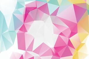 Abstract background with a low poly design Vector. vector