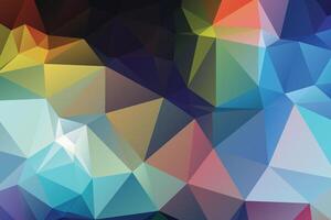 low poly background design vector