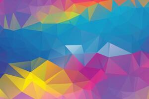 Abstract background with a low poly design Vector. vector