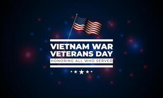 Vietnam War Veterans Day background vector illustration