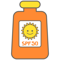Sommer- Stimmung süß Sonnenschutz Sonne Bildschirm Lotion Flasche png