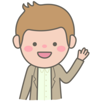 cute business man character png