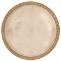 rustiek hout ronde uithangbord illustratie png