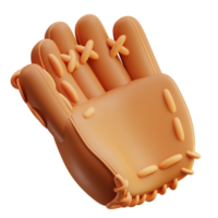 3d ilustración béisbol jugadores de cuadro guantes png