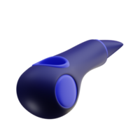 3d illustration of whistle png