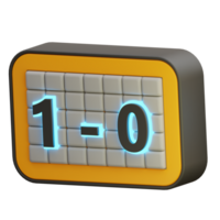 3d illustration of baseball scoreboard png