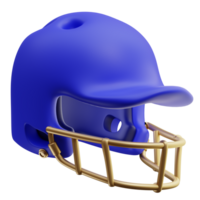 3d ilustração rebatidas capacetes proteção para o rosto png