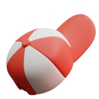 3d illustration de base-ball casquette png