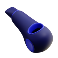 3d illustration of whistle png