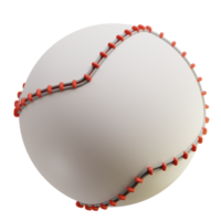 3d ilustración de béisbol pelota png