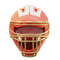 3d illustration Catcher's  Helmets png