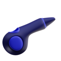 3d illustration of whistle png