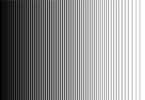 Monochrome vertical halftone gradient stripes background. Abstract geometric pattern with parallel lines in black and white for design and decoration. vector