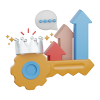 3d representación palabra clave clasificación aislado útil para SEO, sitio web, Internet, mejoramiento y otro png