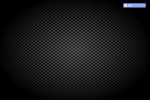 Carbon fiber texture with redial gradient. Vector illustration. Dark black Geometric grid background with lighting. Modern abstract vector texture. Technology wallpaper. Realistic Metal cells.