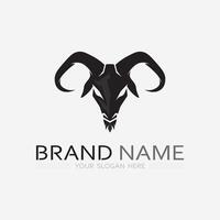 Goat Logo Template vector icon