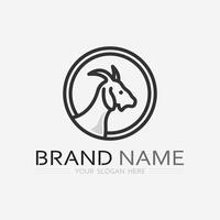 Goat Logo Template vector icon