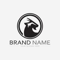 Goat Logo Template vector icon