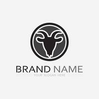 Goat Logo Template vector icon