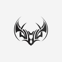 black tribal vector logo design icon and sign tribal