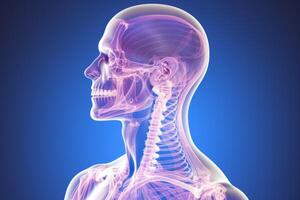 ai generado humano cuerpo radiografía columna vertebral organismo neurocirugía medicina tecnología inflamación radiología cervical huesos cerebro conexiones examen articulación sistemas Ciencias paciente diagnóstico anatomía foto